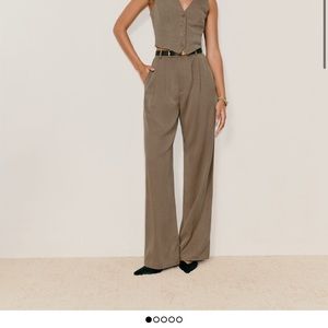 Reformation Mason Pant in Mushroom